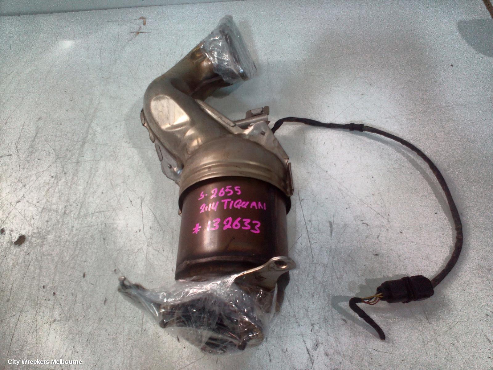 VOLKSWAGEN TIGUAN CATALYTIC CONVERTER, CATALYTIC CONVERTER, 1.4, PETROL, CAVD/CTHA/CAVA/CTHD CODE, 5N, 07/2011 - 08/2016