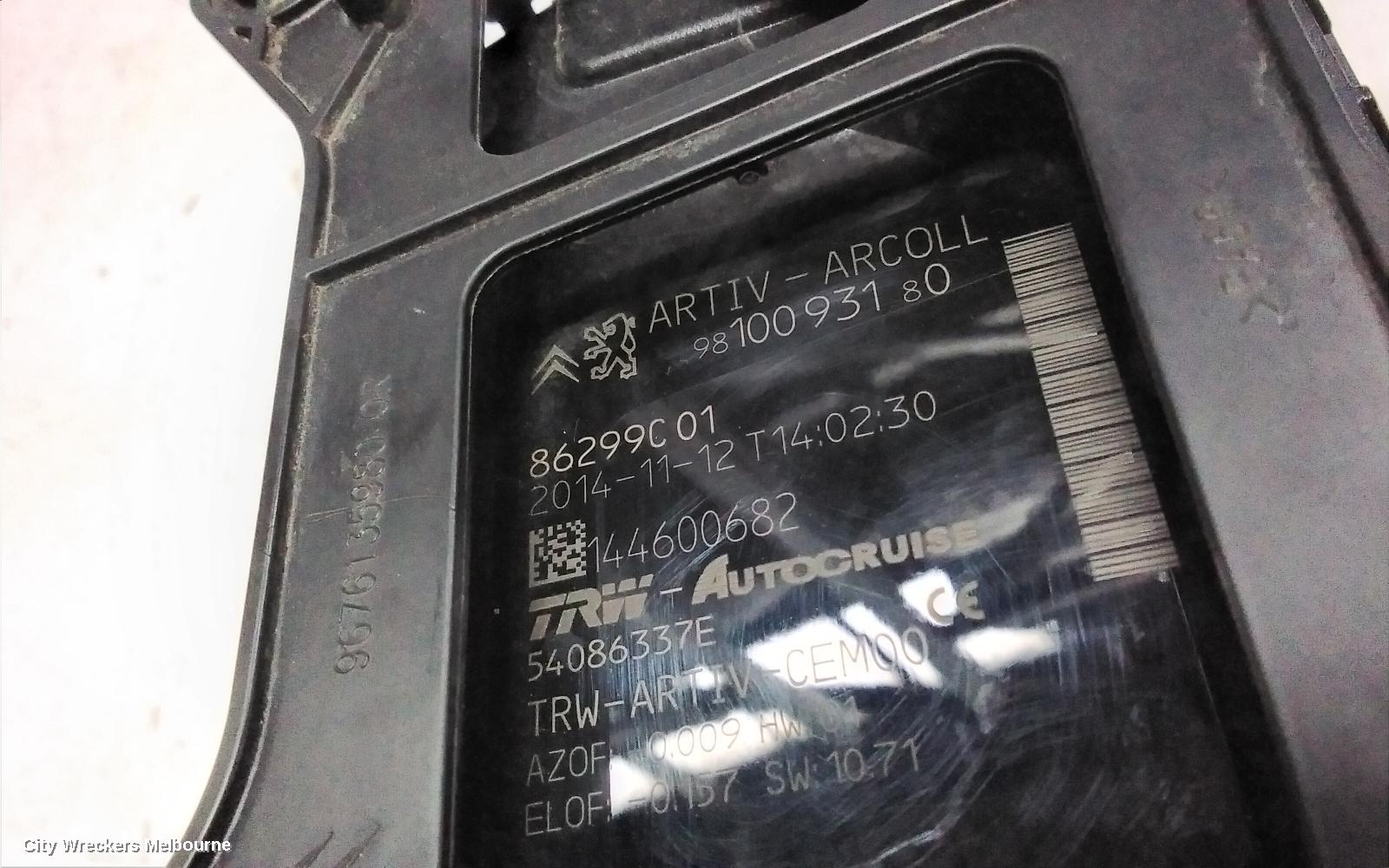 PEUGEOT 308, T9, 10/2014 - 05/2021, RADAR SENSOR CRUISE CONTROL 9810093180: 117823