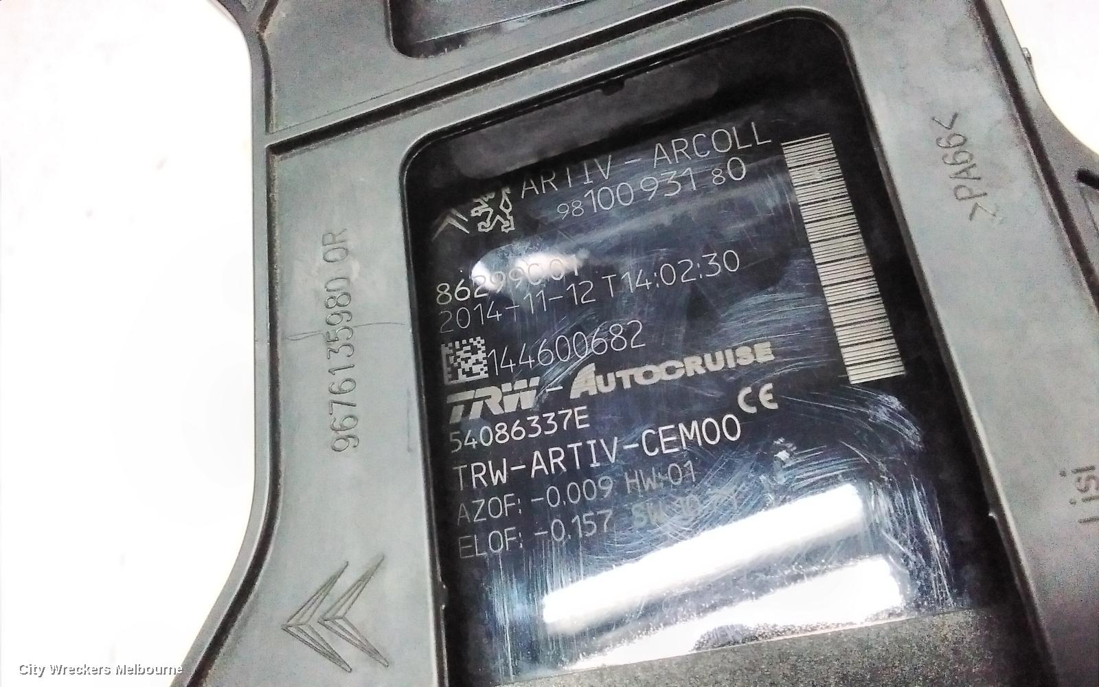 PEUGEOT 308, T9, 10/2014 - 05/2021, RADAR SENSOR CRUISE CONTROL 9810093180: 117823