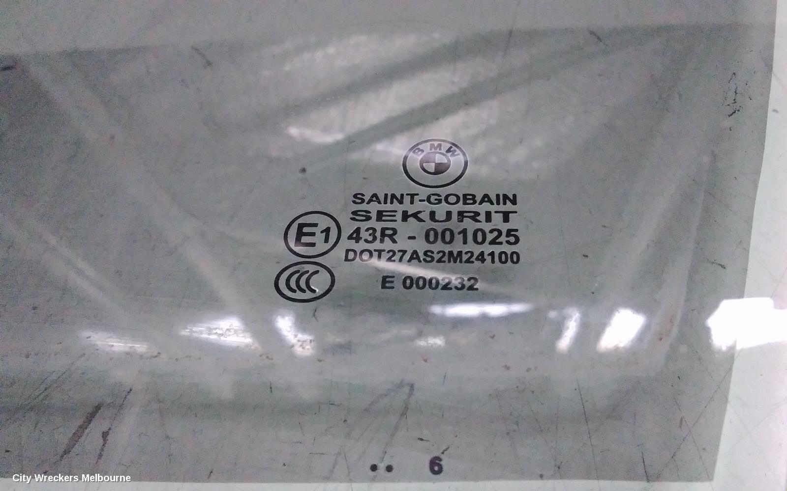 BMW X3 LEFT FRONT DOOR WINDOW, E83, 06/2004 - 11/2010