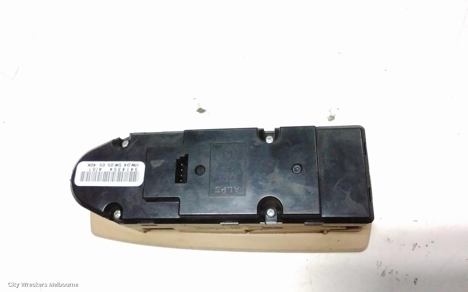 BMW X3 PWR DR WIND SWITCH, RH FRONT (MASTER SWITCH), E83, 06/2004 - 11/2010