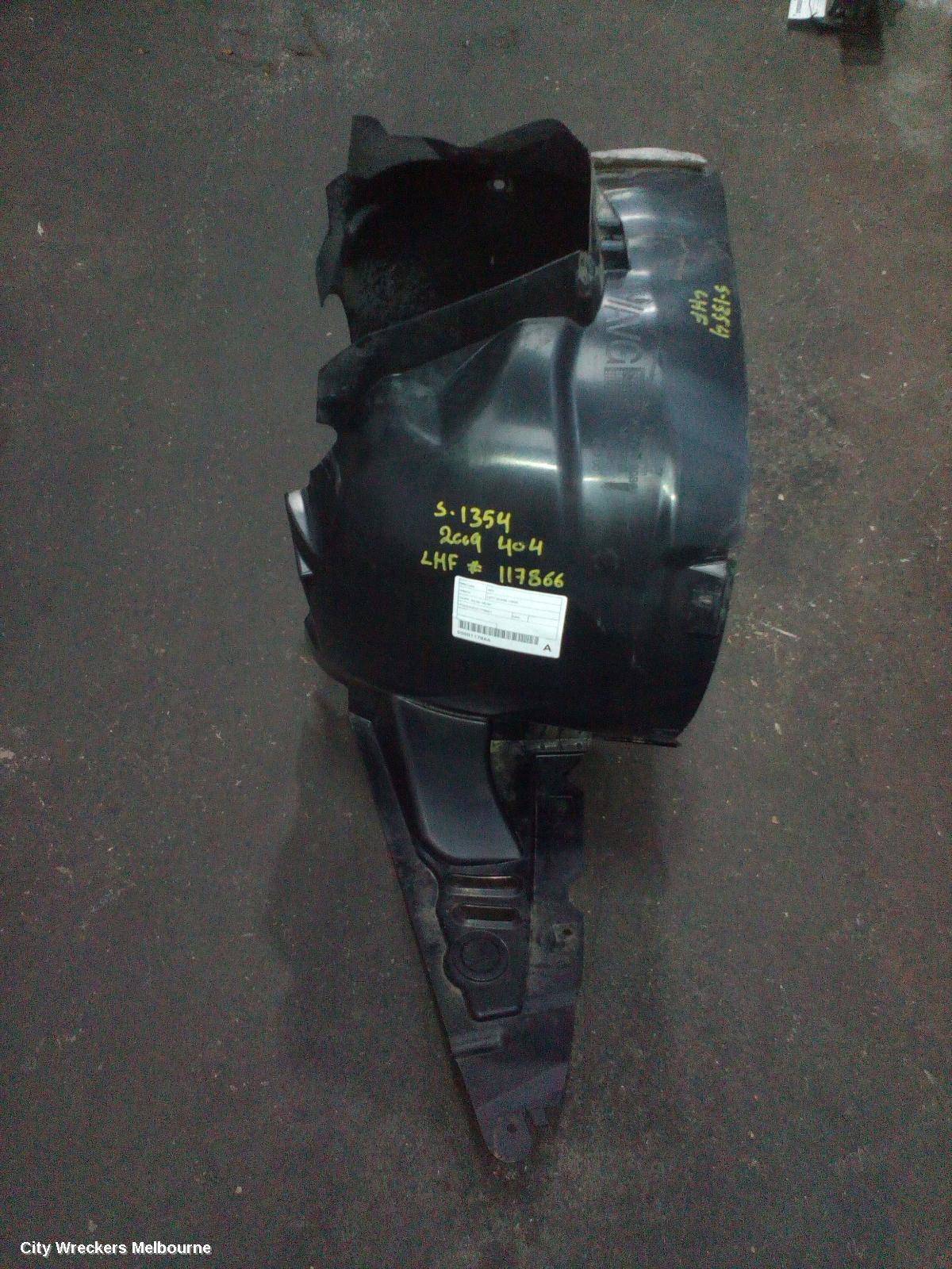 PEUGEOT 407 LEFT GUARD LINER, COUPE, 03/2006 - 05/2009