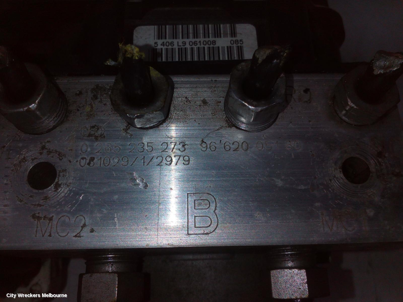 PEUGEOT 407 ABS PUMP/MODULATOR, 09/2004 - 06/2011
