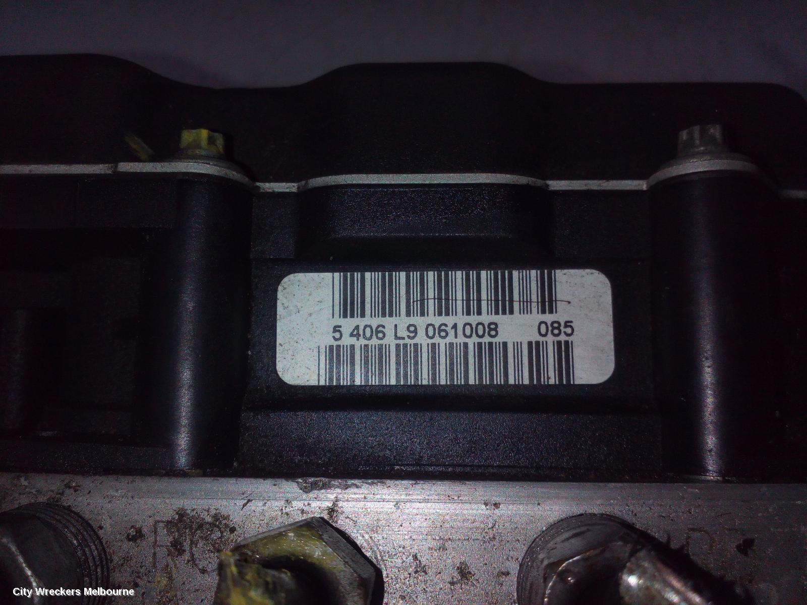 PEUGEOT 407 ABS PUMP/MODULATOR, 09/2004 - 06/2011