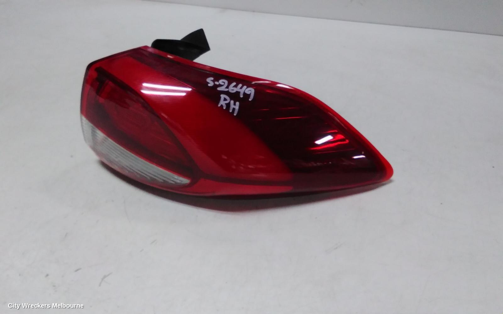 HYUNDAI TUCSON RIGHT TAILLIGHT, IN BODY, TL, KOREAN BUILT (VIN KMHJ), NON LED TYPE, 07/2015 - 06/2018