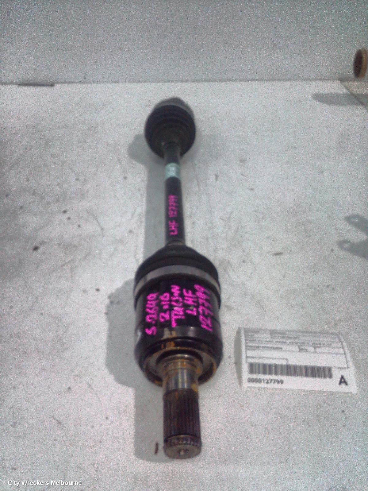 HYUNDAI TUCSON LEFT DRIVESHAFT, FRONT, 2.0, G4NC, PETROL, AUTO T/M, TL, 07/2015 - 01/2021