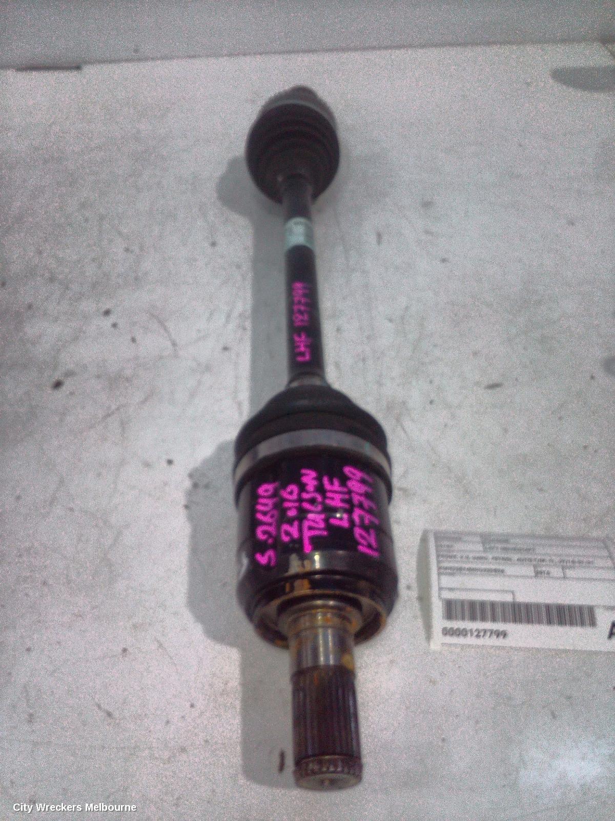 HYUNDAI TUCSON LEFT DRIVESHAFT, FRONT, 2.0, G4NC, PETROL, AUTO T/M, TL, 07/2015 - 01/2021