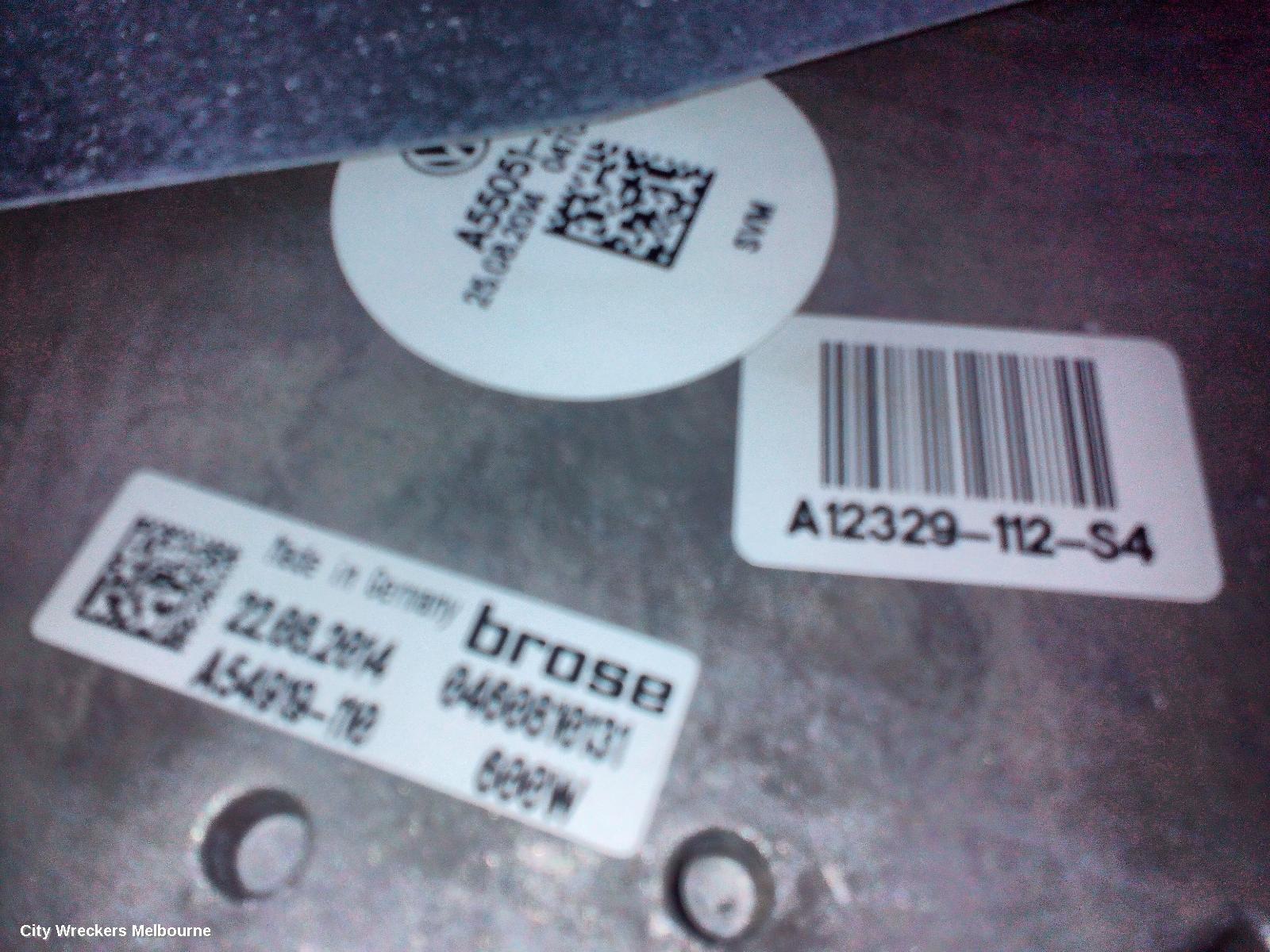 VOLKSWAGEN TIGUAN FAN, SINGLE FAN ASSY, 1.4, PETROL, 5N, 09/2009 - 08/2016