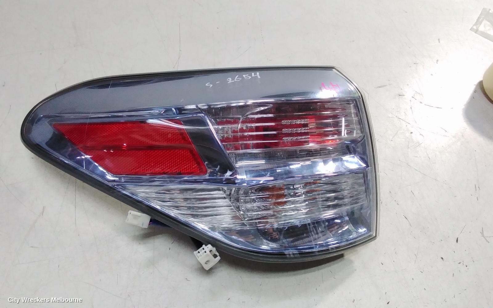 LEXUS RX SERIES LEFT TAILLIGHT, GYL15R, RX450H, IN BODY, 12/2008 - 05/2012