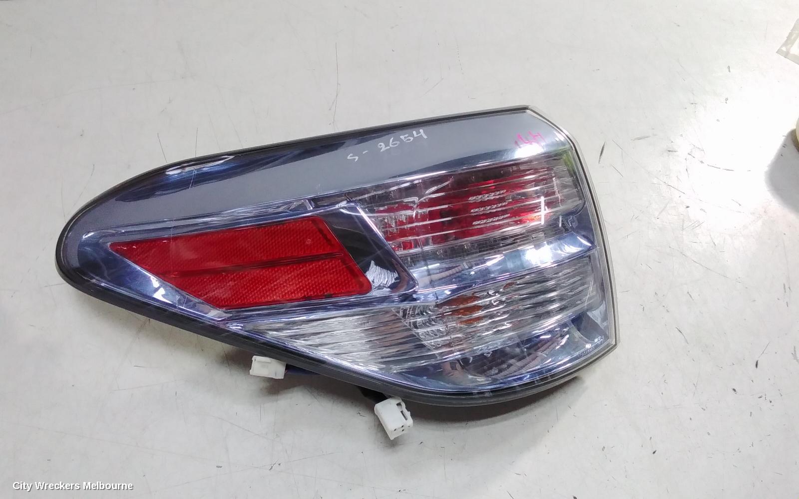 LEXUS RX SERIES LEFT TAILLIGHT, GYL15R, RX450H, IN BODY, 12/2008 - 05/2012