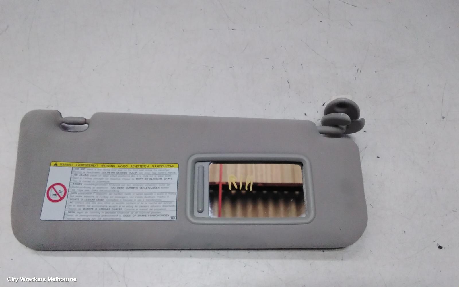 LEXUS RX SERIES SUNVISOR, AL10, RH SIDE, 12/2008 - 08/2015