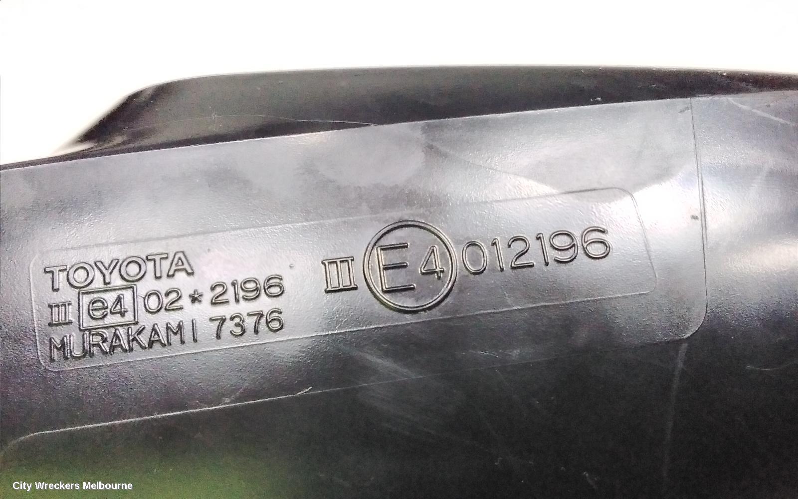 TOYOTA HIACE RIGHT DOOR MIRROR, TRH/KDH, POWER, NON FOLDING TYPE, 03/2014 - 04/2019