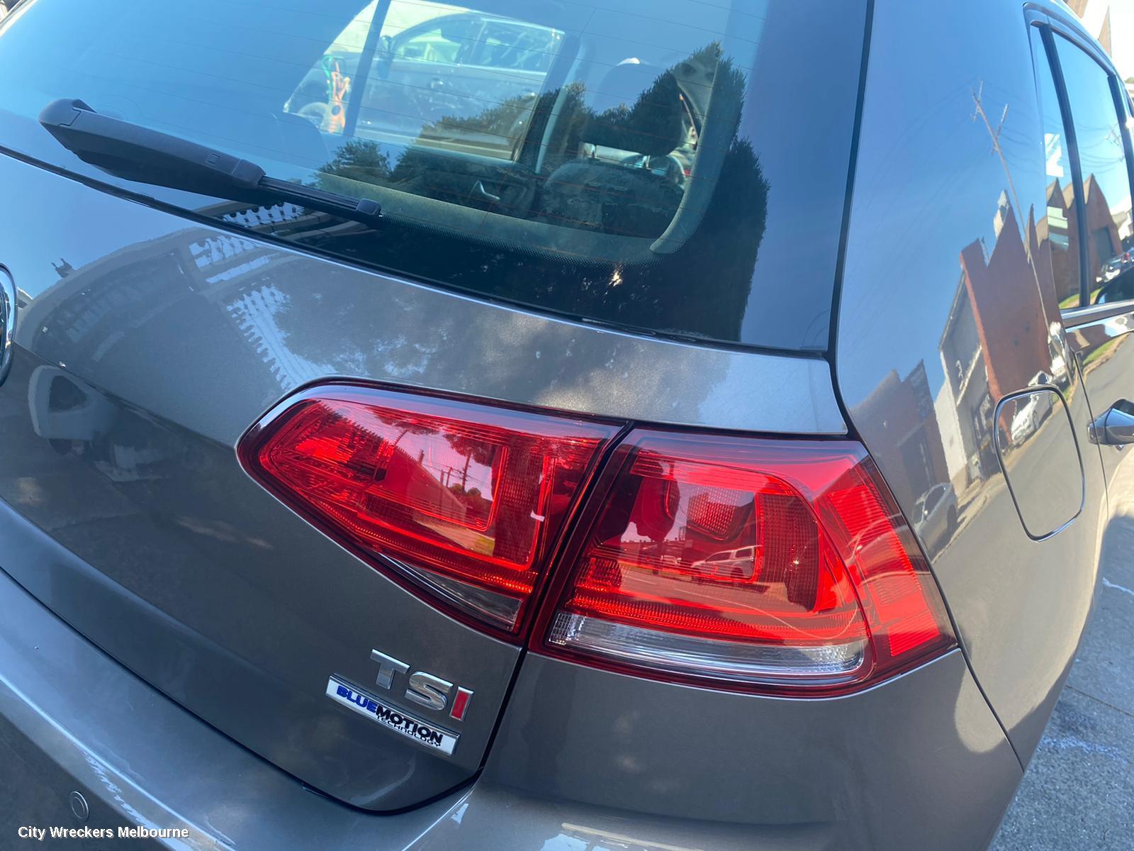 VOLKSWAGEN GOLF LEFT TAILLIGHT, GEN 7, HATCH, STANDARD, NON LED TYPE, 03/2013 - 03/2017