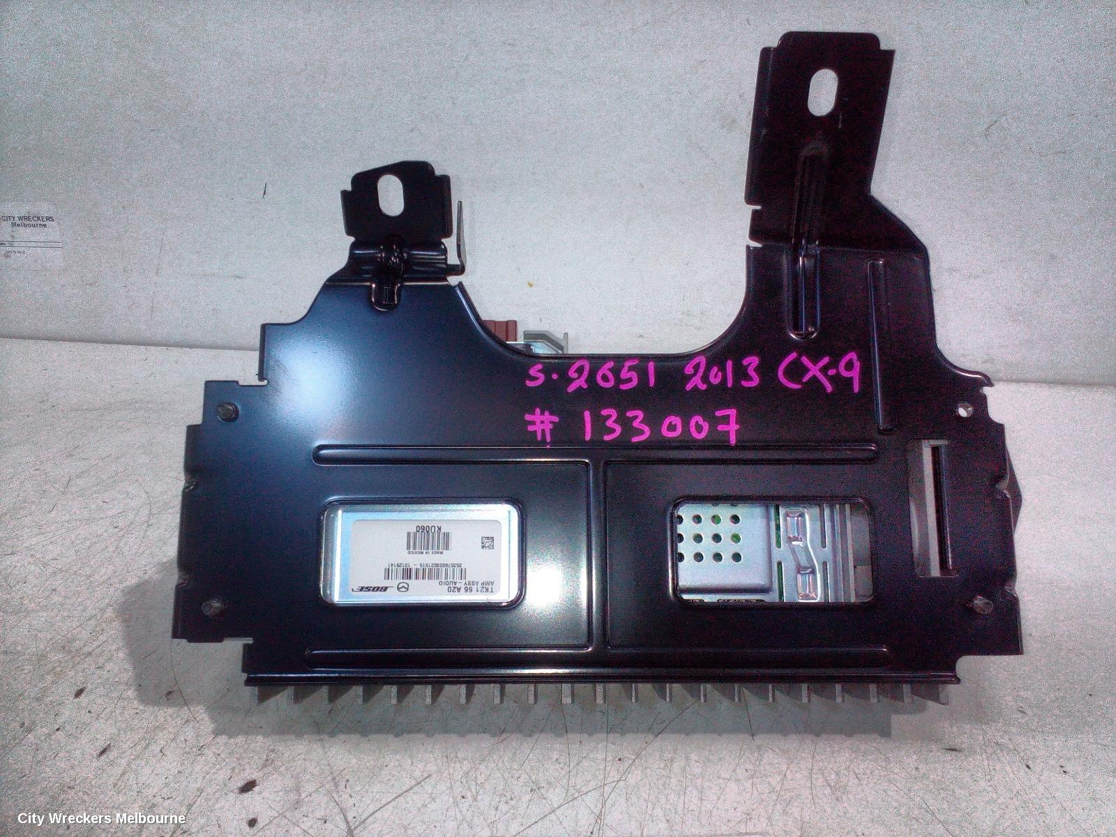 MAZDA CX9 RADIO/CD/DVD/SAT/TV, AMPLIFIER ONLY (ALL BOSE SYSTEM), P/N TK2166A20, TB, 12/2007 - 12/2015