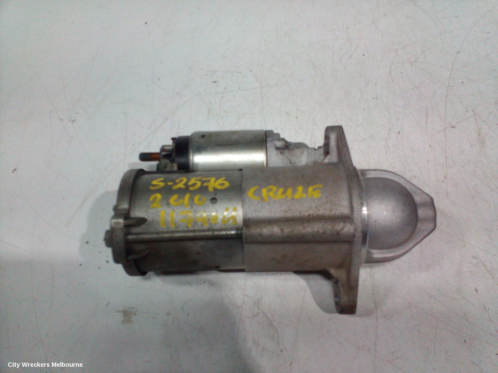 HOLDEN CRUZE STARTER, 1.8, F18D4, JG, 03/2009 - 02/2011