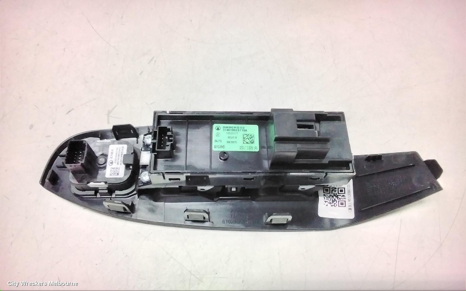 HAVAL JOLION PWR DR WIND SWITCH, A01, RH FRONT (MASTER SWITCH), NON AUTO FOLD, 02/2021 ONWARDS