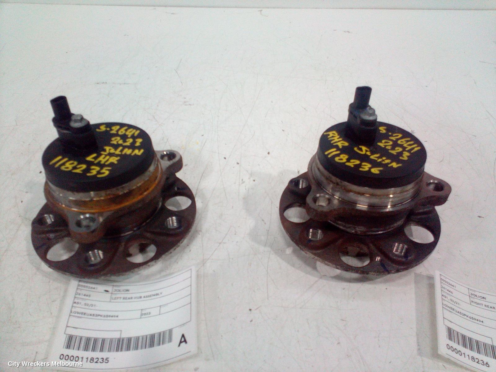 HAVAL JOLION LEFT REAR HUB ASSEMBLY, A01, 02/2021 ONWARDS