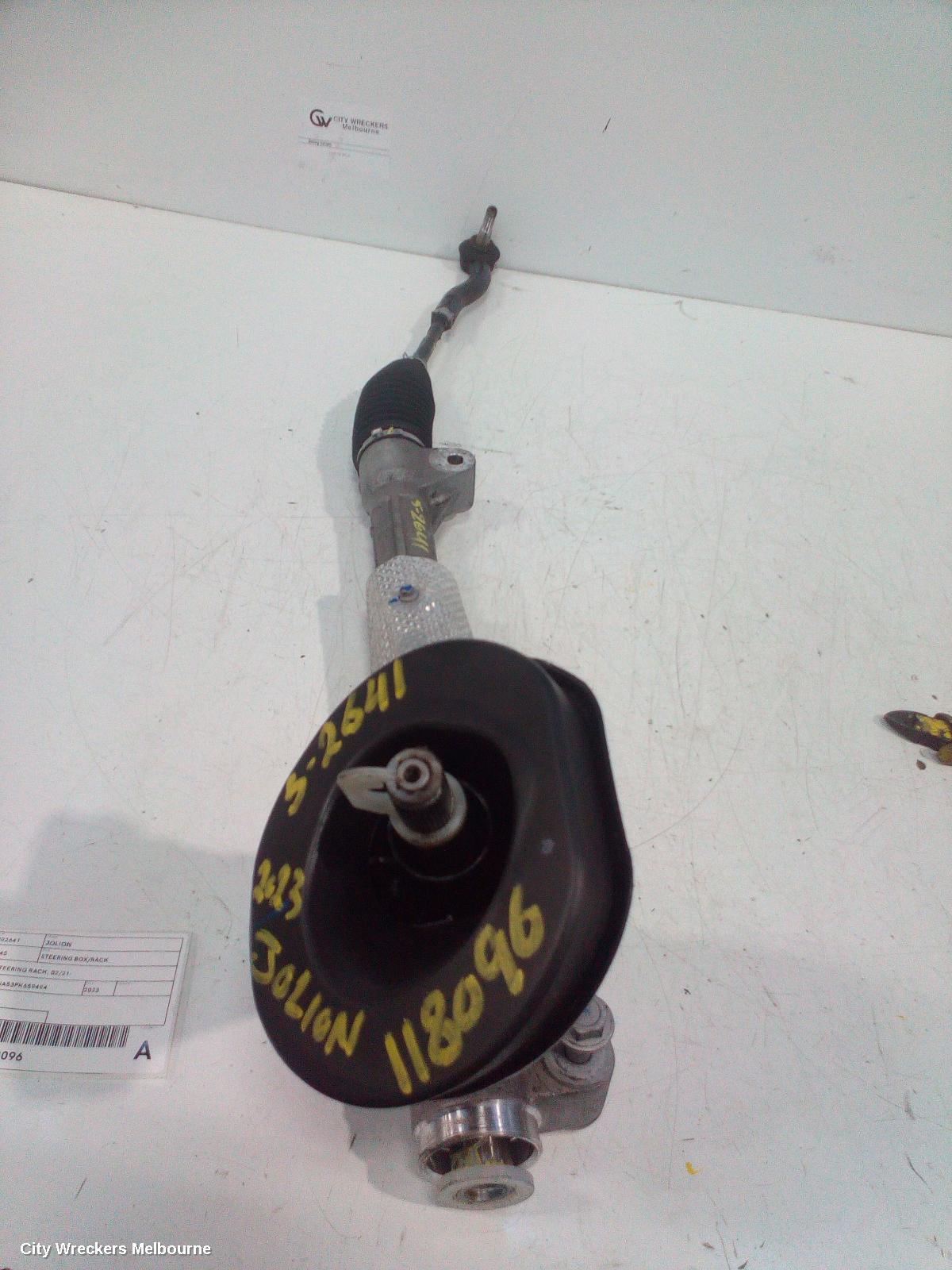 HAVAL JOLION STEERING BOX/RACK, A01, STEERING RACK, 02/2021 ONWARDS