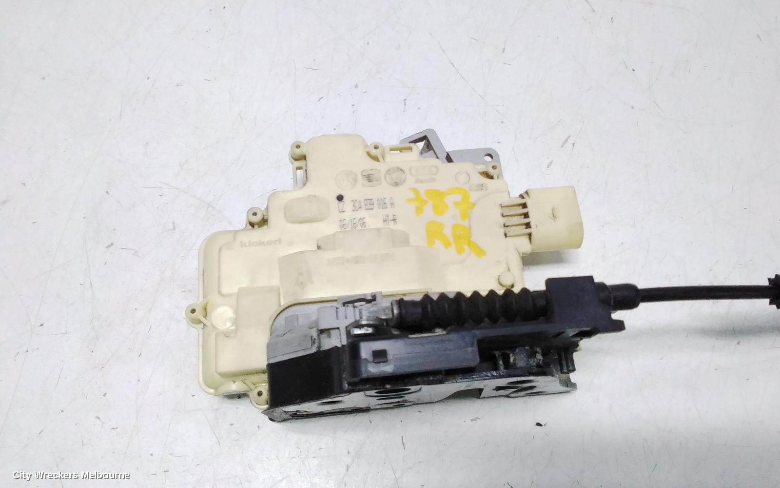 AUDI Q7 DOOR/BOOT/GATE LOCK, RIGHT REAR DOOR LOCK, 4L, DUAL ROW (7 PIN), P/N 3C4839016A, 09/2006 - 09/2009