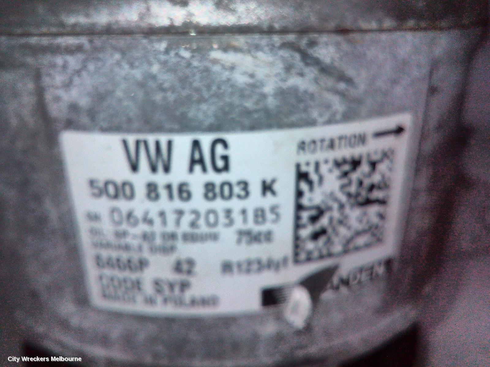 VOLKSWAGEN CRAFTER A/C COMPRESSOR, SY1, 2.0, DIESEL, DAVA/DAUA CODE, SANDEN, 08/2017 ONWARDS