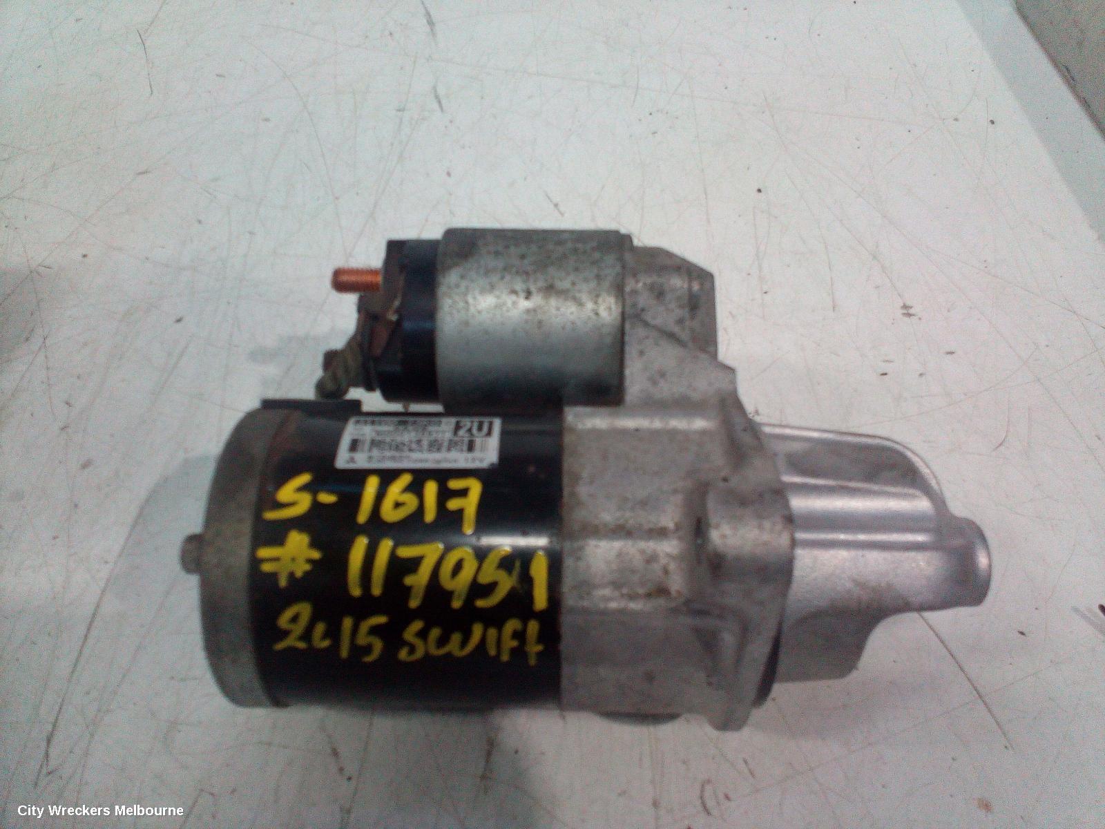SUZUKI SWIFT STARTER, PETROL, 1.4, K14B, FZ, (VIN JSAFZC), 08/2010 - 03/2017