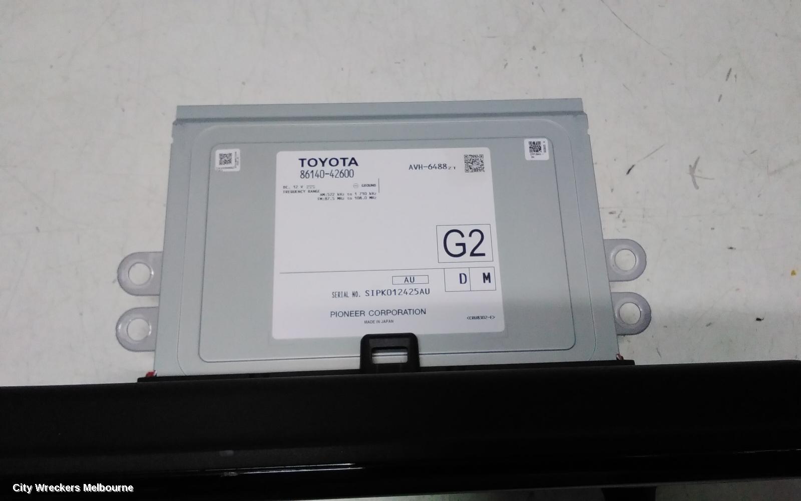 TOYOTA RAV4 RADIO/CD/DVD/SAT/TV, HEAD UNIT, W/ DISPLAY UNIT, 8IN TOUCHSCREEN, NON PREMIUM TYPE, XA50, GX/GXL/XSE, 11/2018 - 06/2022