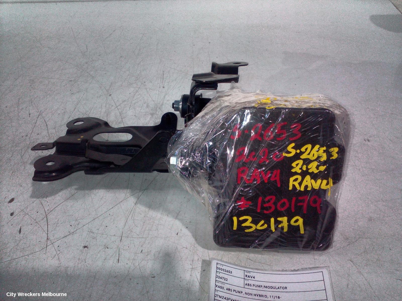TOYOTA RAV4 ABS PUMP/MODULATOR, XA50, ABS PUMP, NON HYBRID, 11/2018 ONWARDS