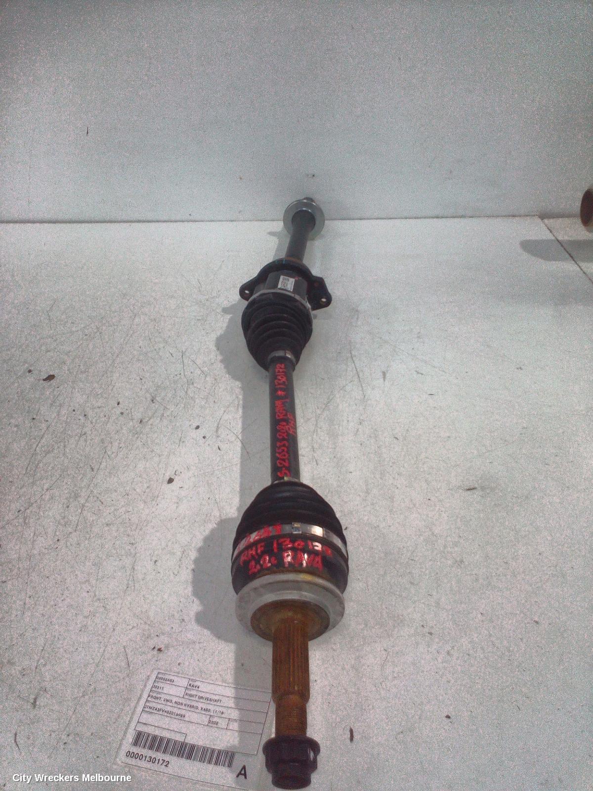 TOYOTA RAV4 RIGHT DRIVESHAFT, FRONT, 2WD, NON HYBRID, XA50, 11/2018 ONWARDS