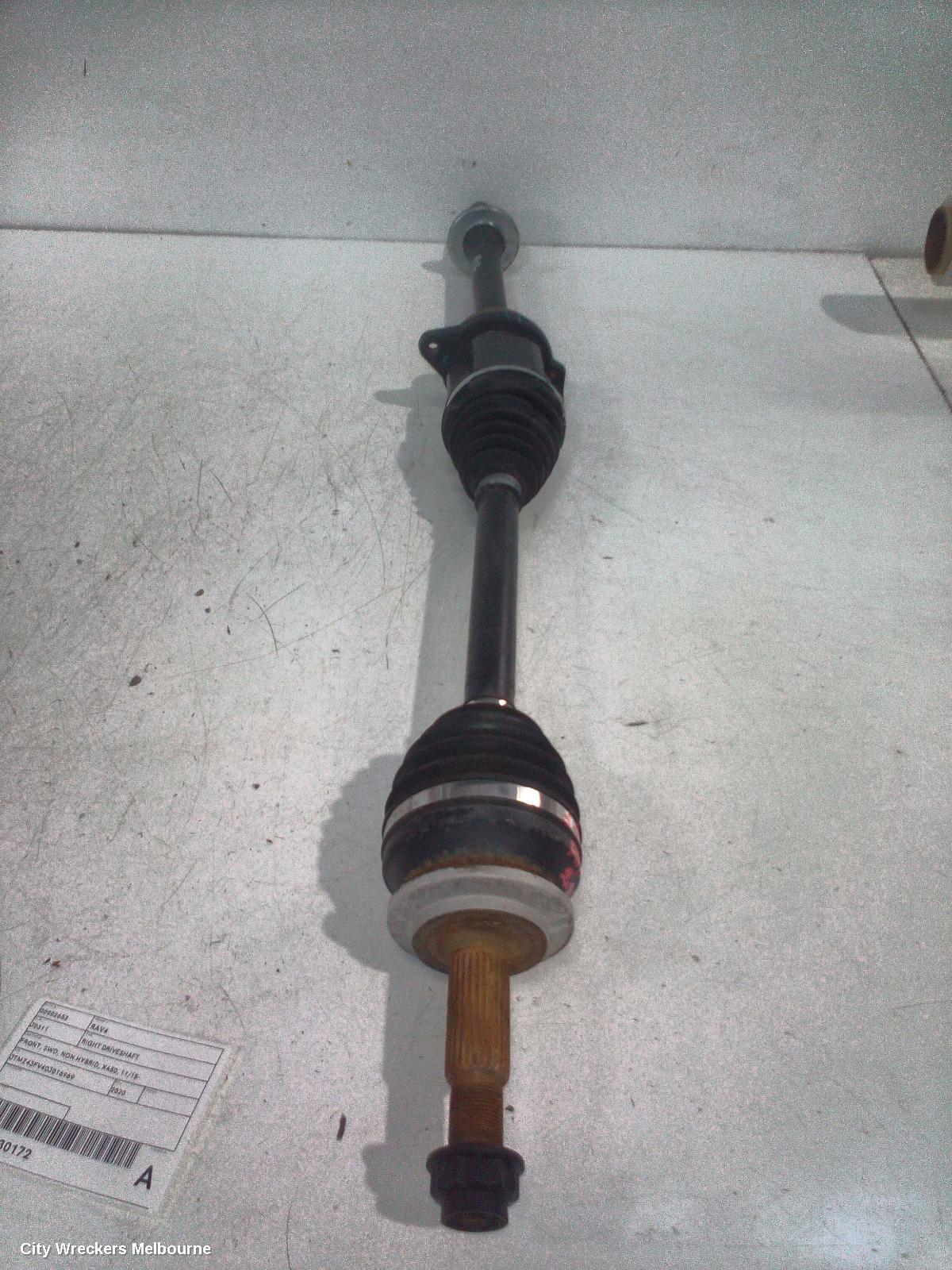 TOYOTA RAV4 RIGHT DRIVESHAFT, FRONT, 2WD, NON HYBRID, XA50, 11/2018 ONWARDS