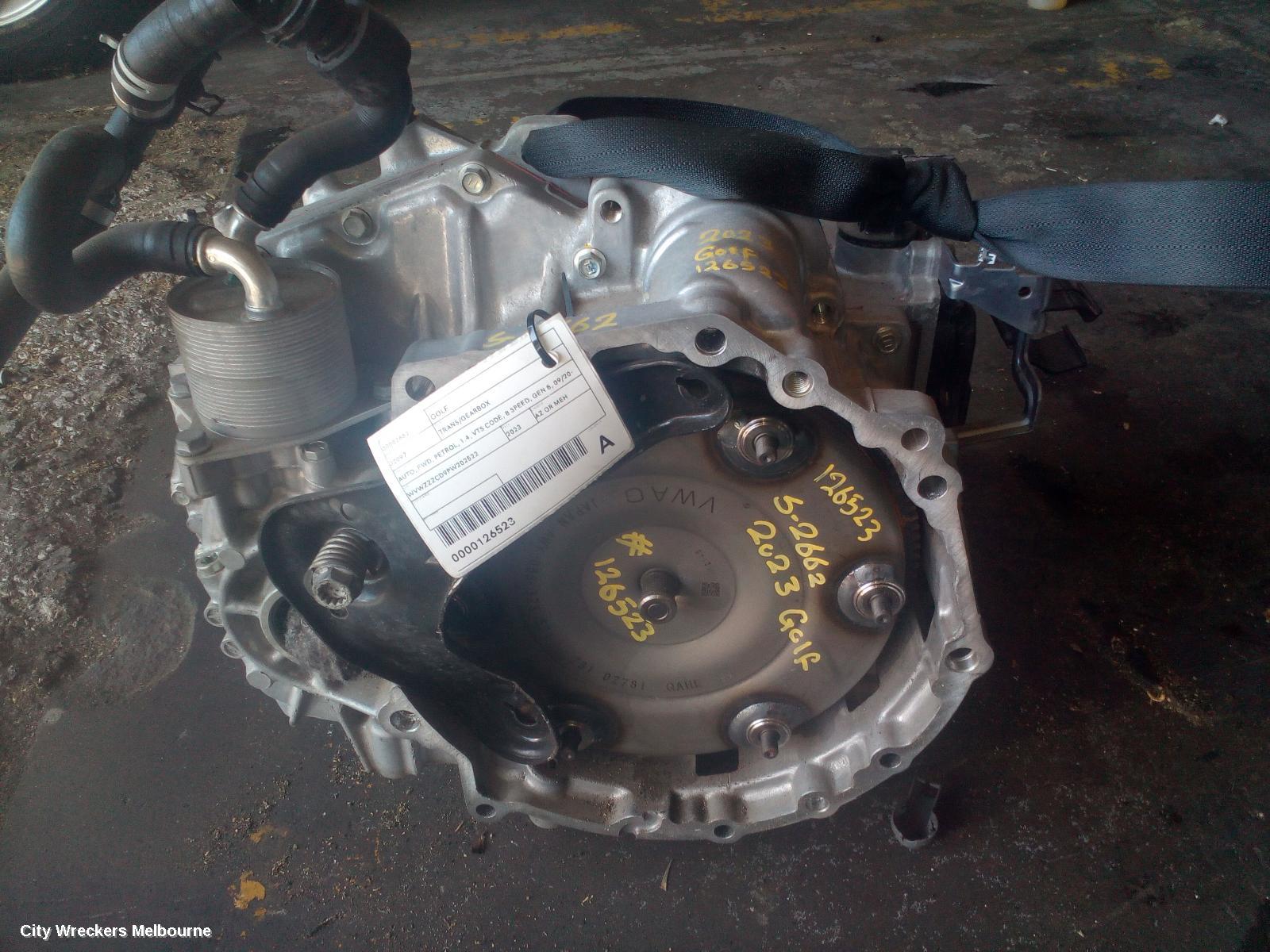 VOLKSWAGEN GOLF TRANS/GEARBOX, AUTO, FWD, PETROL, 1.4, VTS CODE, 8 SPEED, GEN 8, 09/2020 ONWARDS