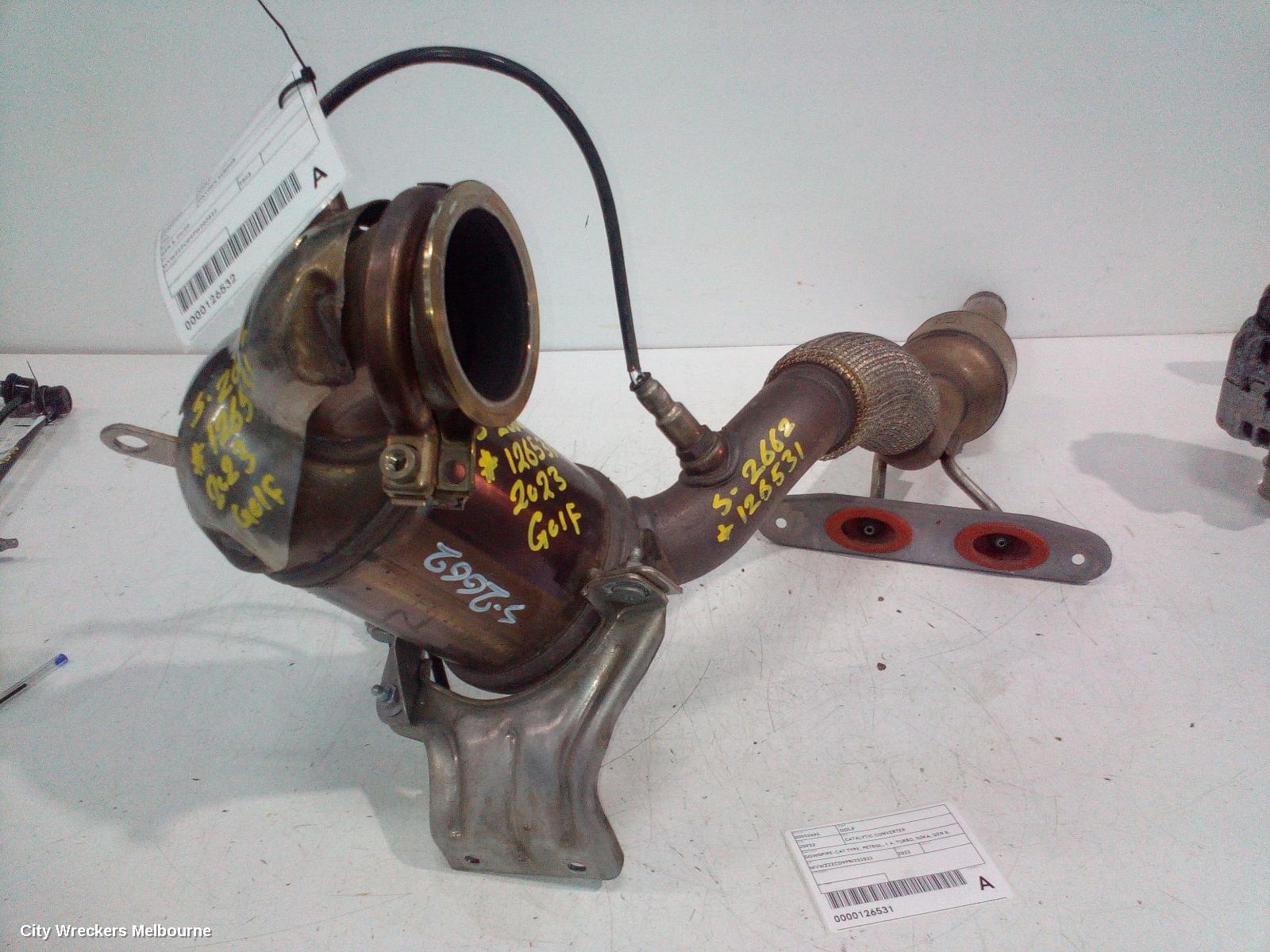 VOLKSWAGEN GOLF CATALYTIC CONVERTER, DOWNPIPE-CAT TYPE, PETROL, 1.4, TURBO, DJKA, GEN 8, 09/2020 ONWARDS