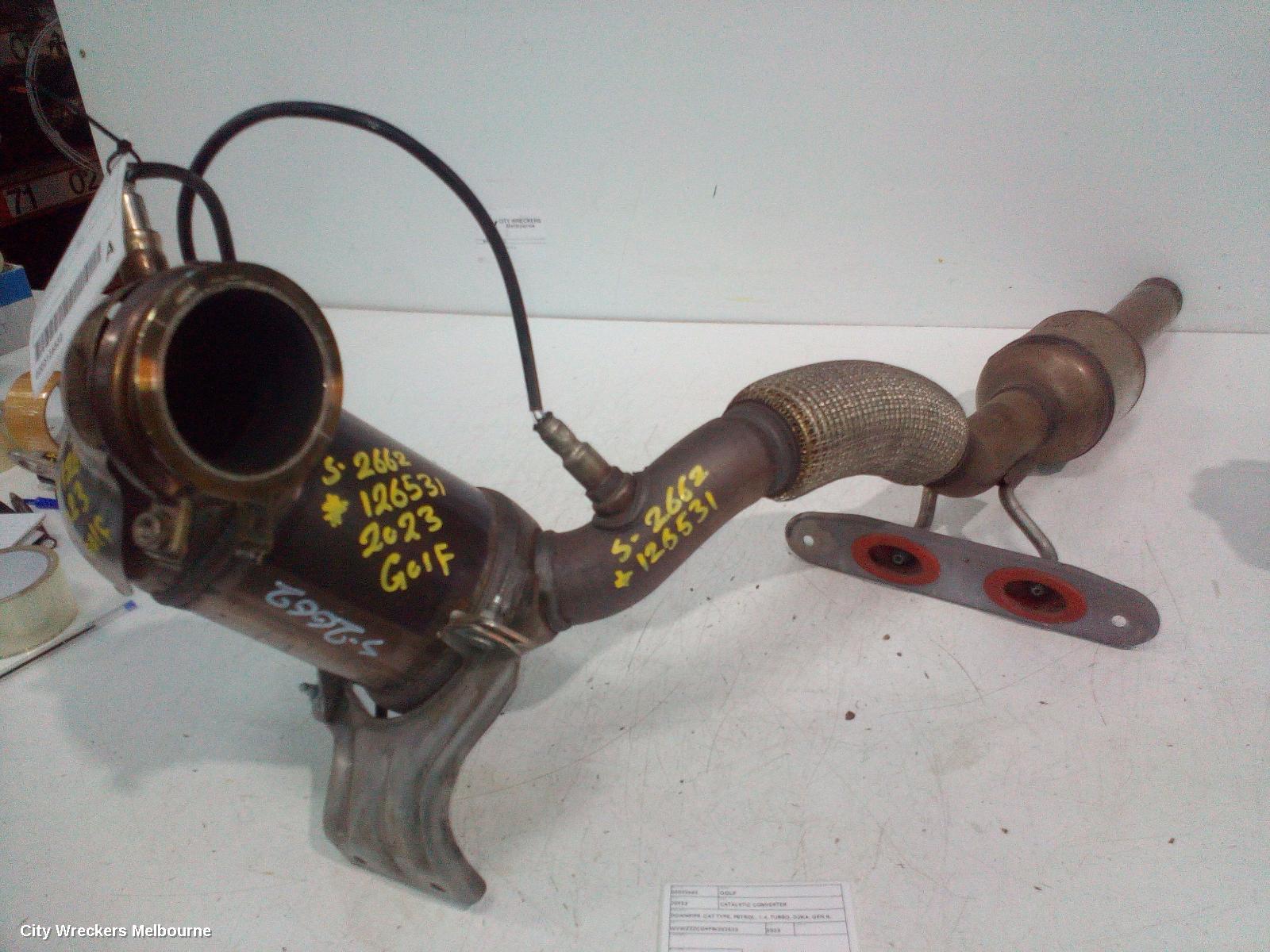 VOLKSWAGEN GOLF CATALYTIC CONVERTER, DOWNPIPE-CAT TYPE, PETROL, 1.4, TURBO, DJKA, GEN 8, 09/2020 ONWARDS