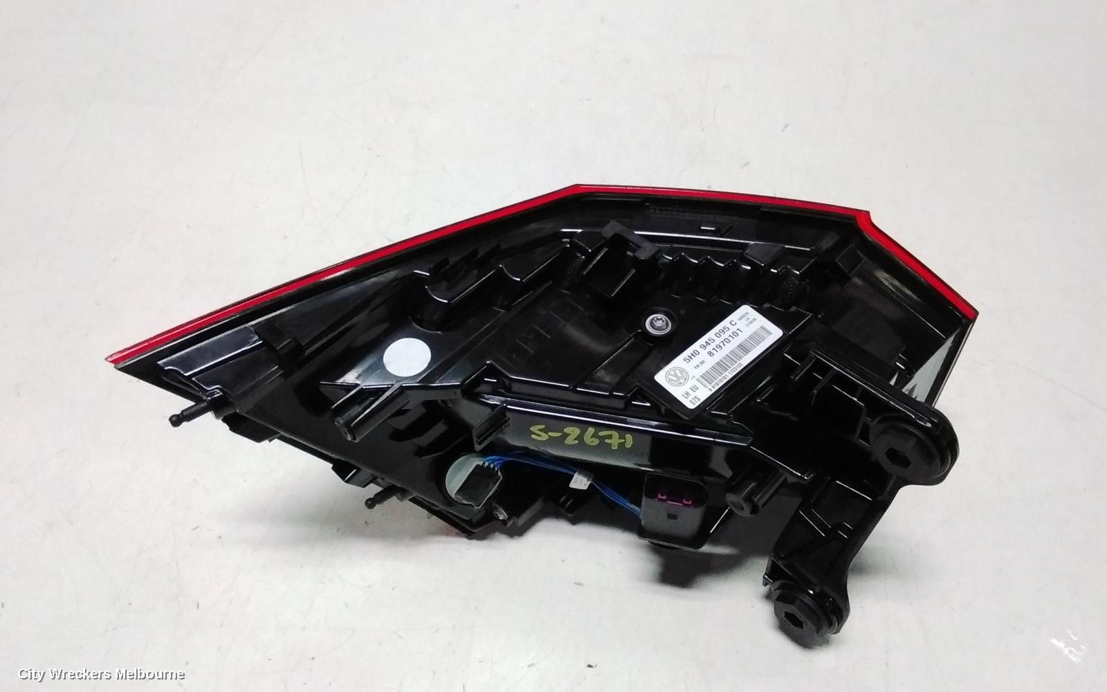 VOLKSWAGEN GOLF LEFT TAILLIGHT, GEN 8, IN BODY, LED TYPE, STANDARD/LIFE/R-LINE/GTI/GTE, 09/2020 ONWARDS