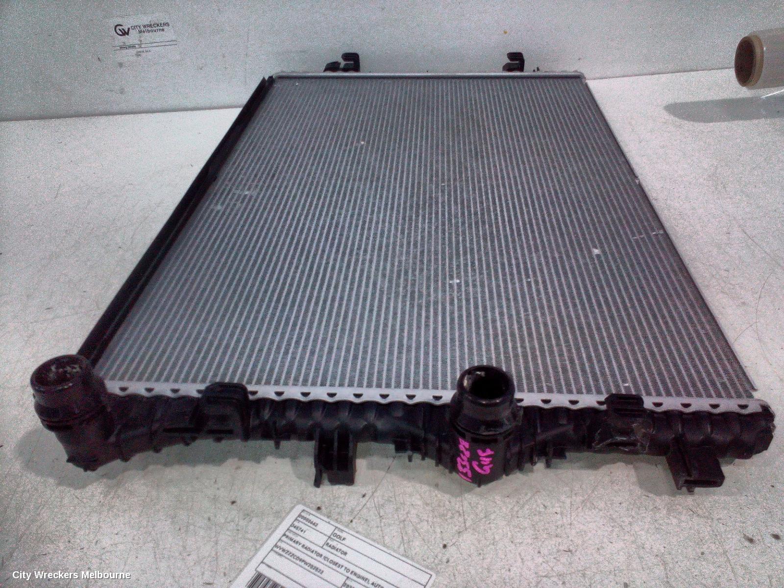VOLKSWAGEN GOLF RADIATOR, PRIMARY RADIATOR (CLOSEST TO ENGINE), AUTO/MANUAL, 1.4, PETROL, GEN 8, 09/2020 ONWARDS