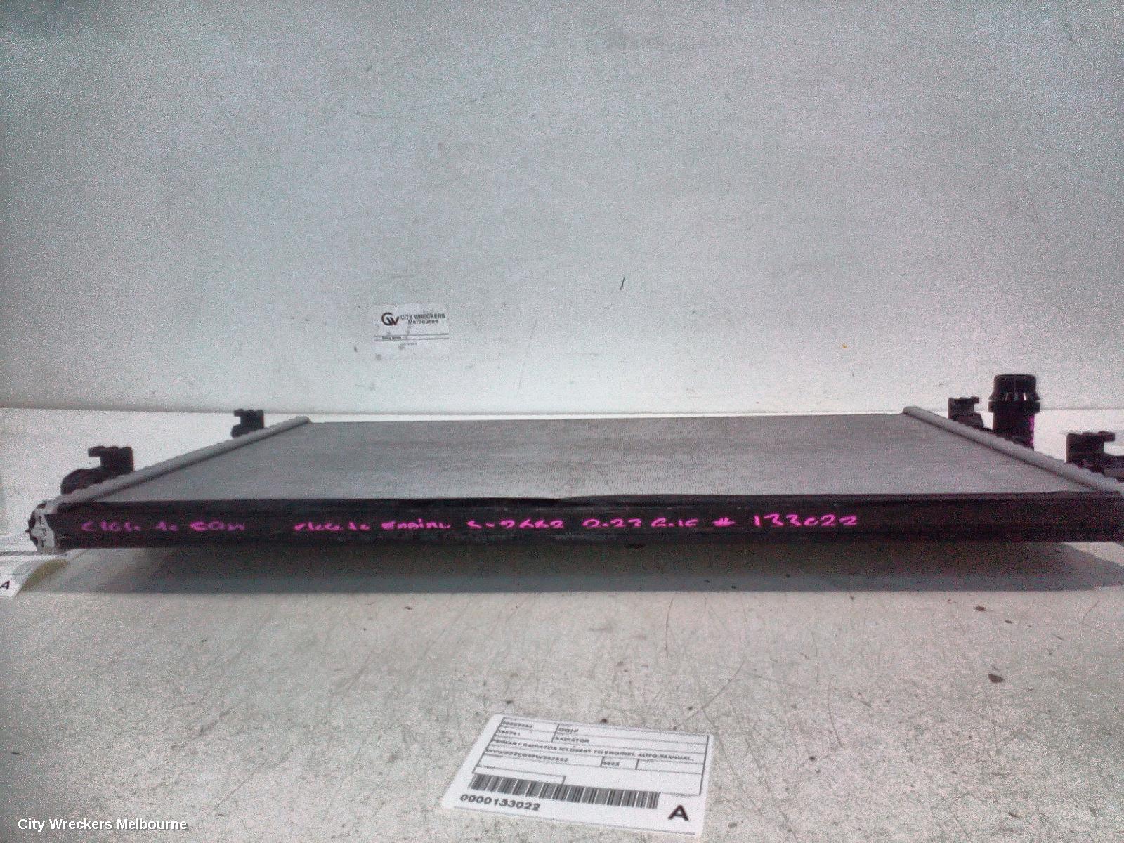 VOLKSWAGEN GOLF RADIATOR, PRIMARY RADIATOR (CLOSEST TO ENGINE), AUTO/MANUAL, 1.4, PETROL, GEN 8, 09/2020 ONWARDS