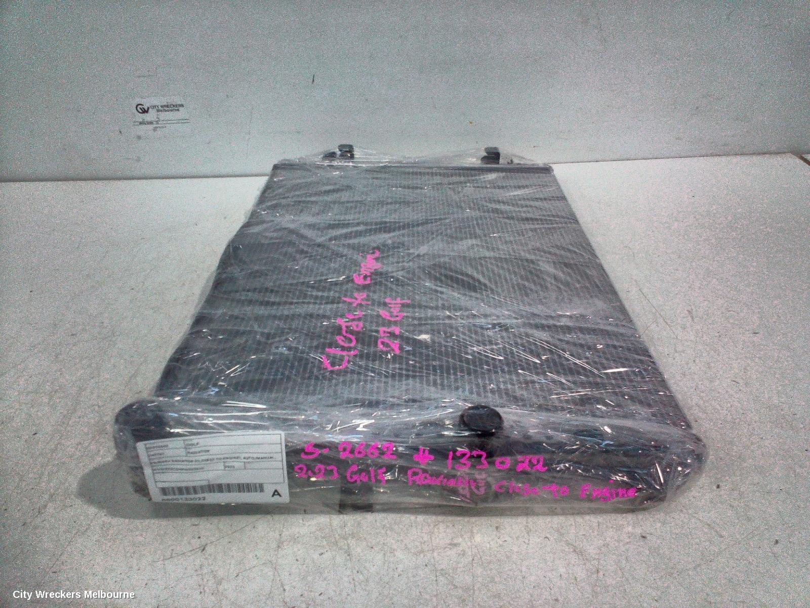 VOLKSWAGEN GOLF RADIATOR, PRIMARY RADIATOR (CLOSEST TO ENGINE), AUTO/MANUAL, 1.4, PETROL, GEN 8, 09/2020 ONWARDS
