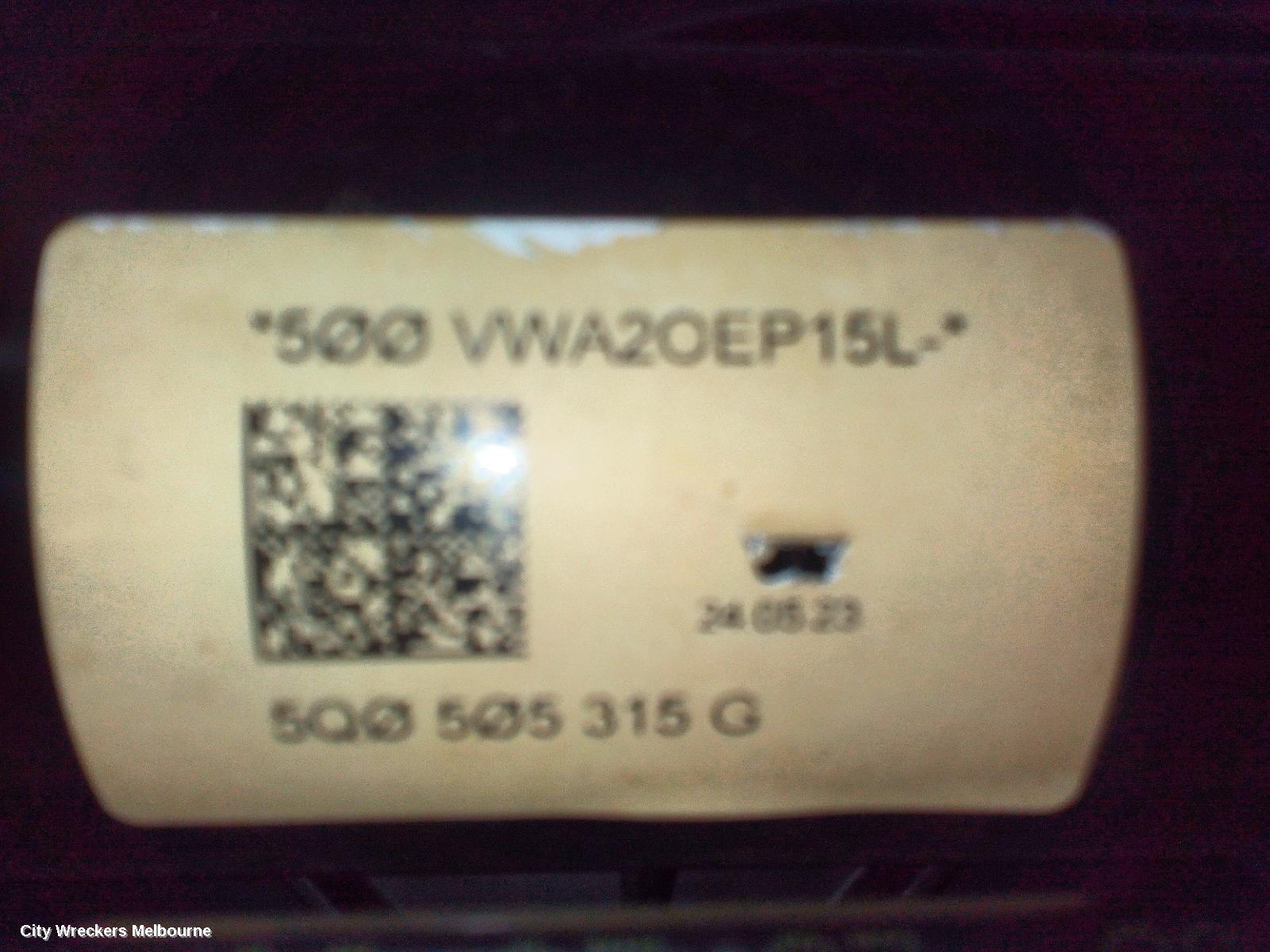 VOLKSWAGEN GOLF R BEAM/CRADLE/XMEMBR, GEN 8, 09/2020 ONWARDS