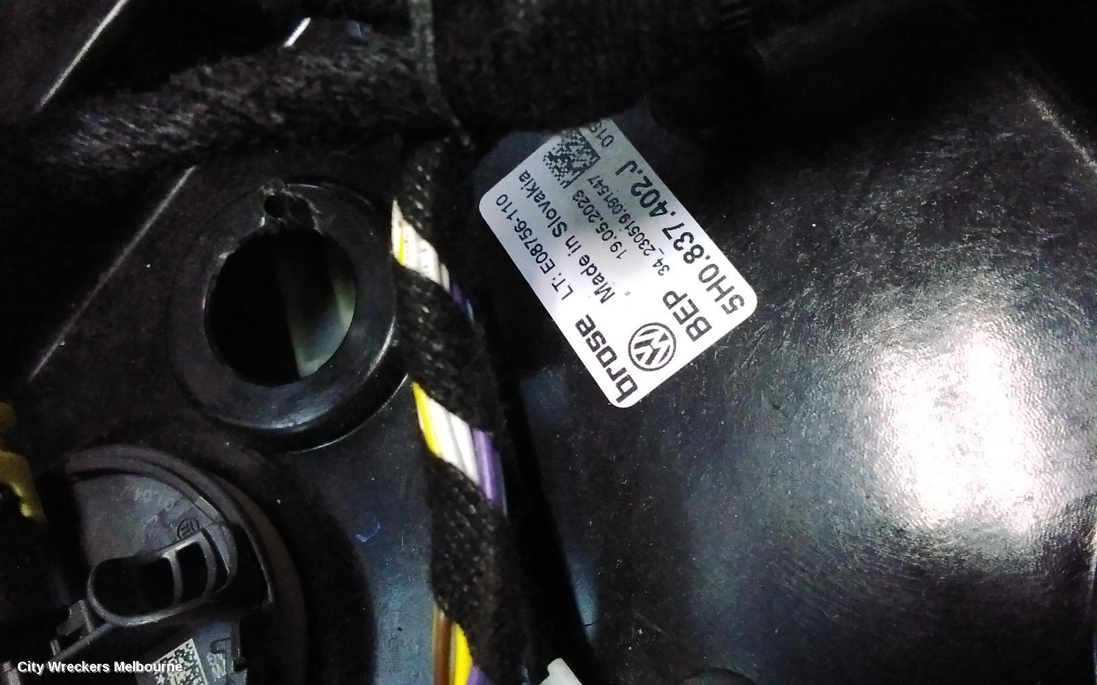 VOLKSWAGEN GOLF RIGHT FRONT WINDOW REG/MOTOR, GEN 8, DOOR REG ASSY (REG AND MOTOR), 09/2020 ONWARDS