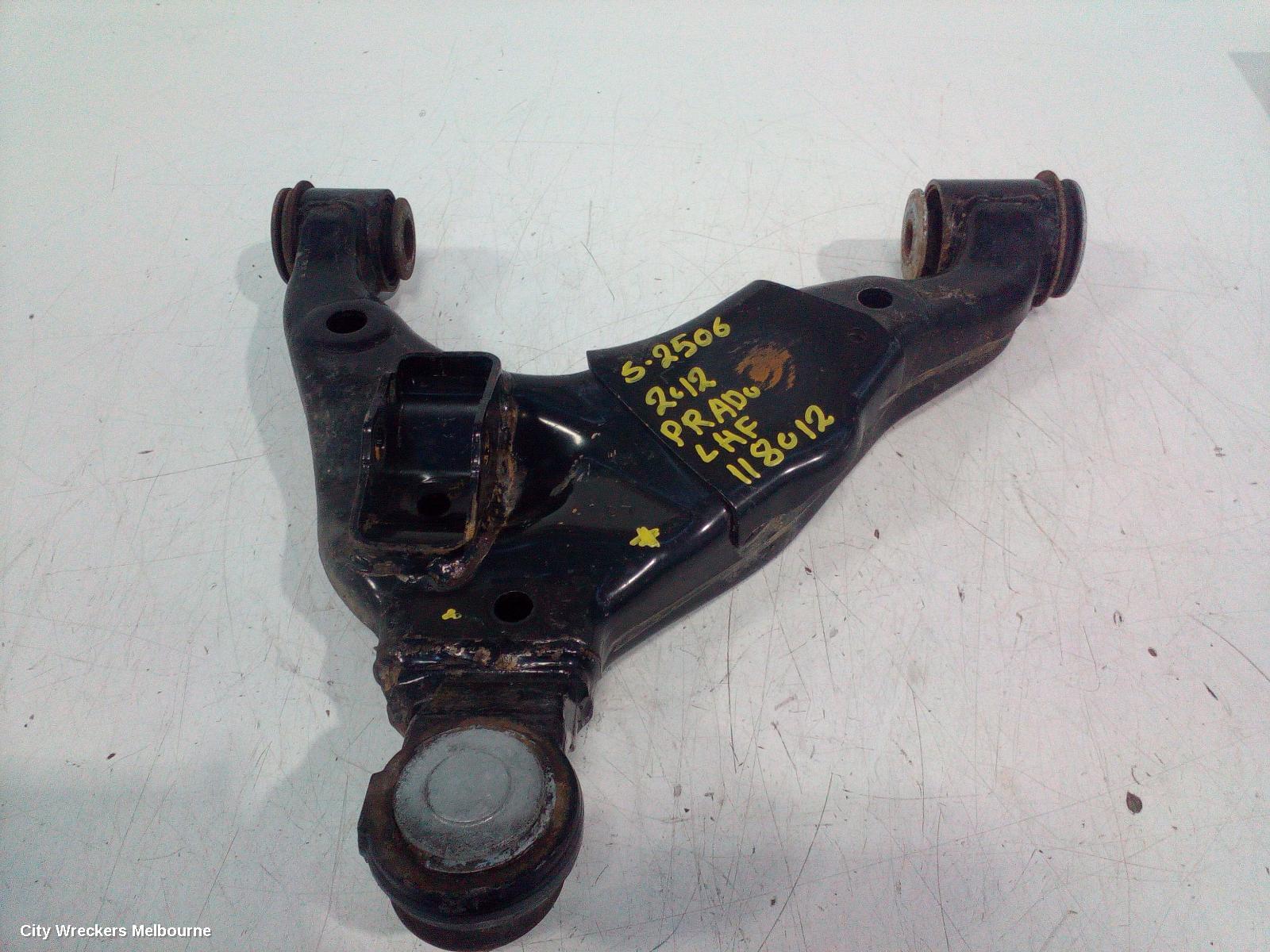 TOYOTA PRADO LEFT FRONT LOWER CONTROL ARM, 150 SERIES, NON KDSS TYPE, 08/2009 - 11/2023