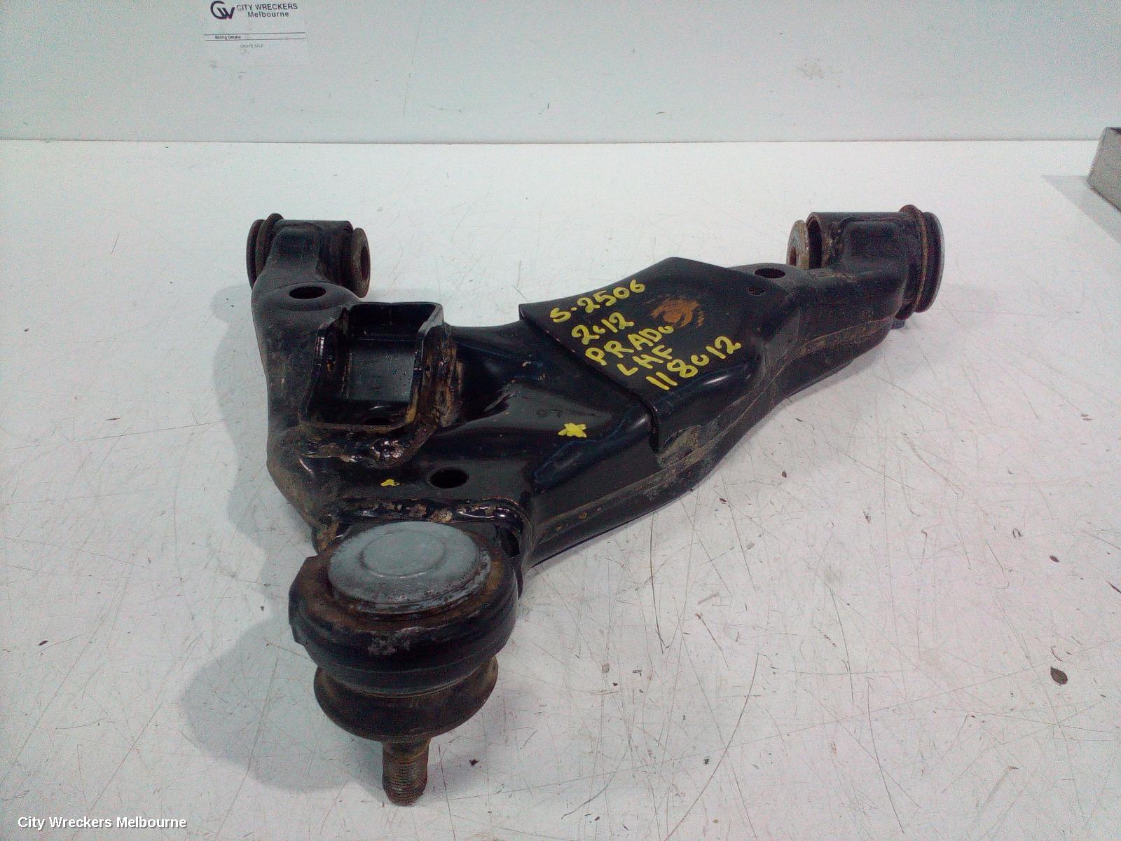 TOYOTA PRADO LEFT FRONT LOWER CONTROL ARM, 150 SERIES, NON KDSS TYPE, 08/2009 - 11/2023