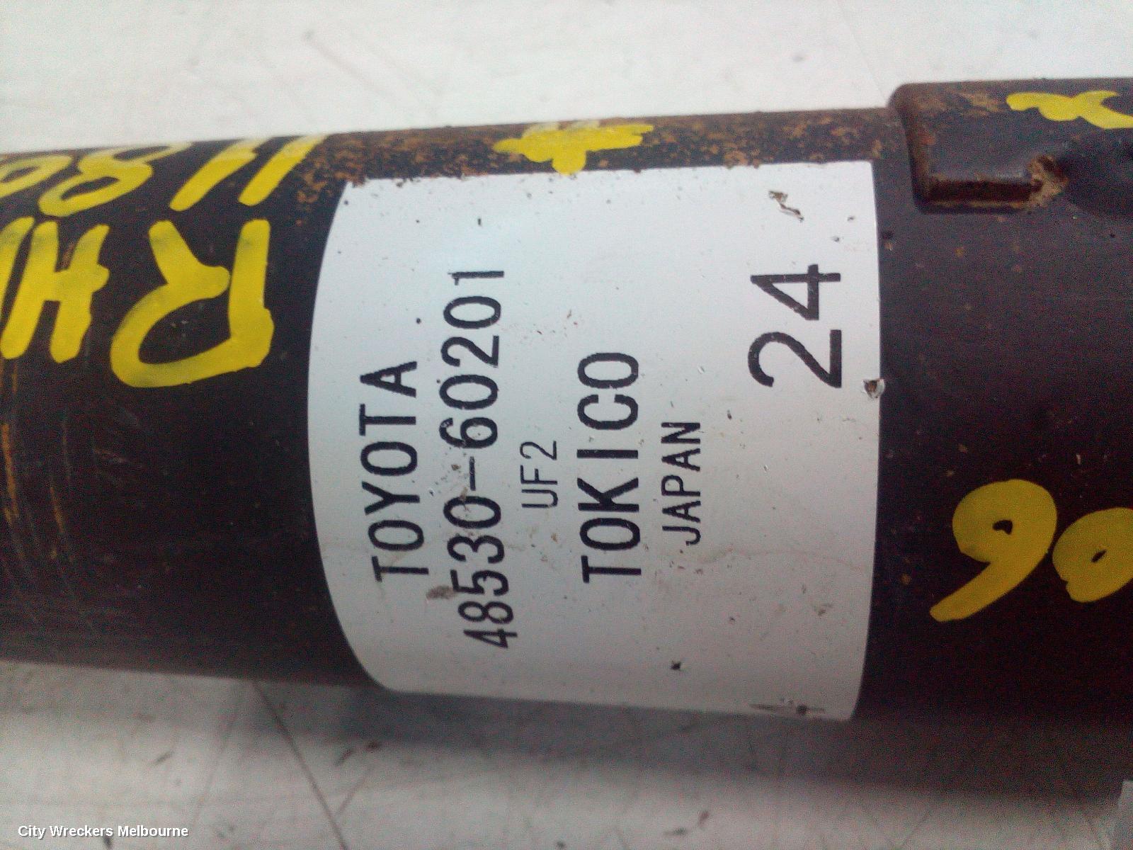 TOYOTA PRADO SHOCK ABSORBER, 150 SERIES, 5DR WAGON, REAR, RH SIDE, GX/GXL TYPE, 08/2009 - 07/2013