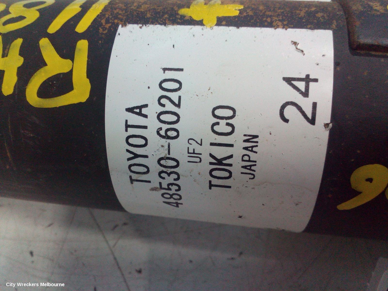 TOYOTA PRADO SHOCK ABSORBER, 150 SERIES, 5DR WAGON, REAR, RH SIDE, GX/GXL TYPE, 08/2009 - 07/2013