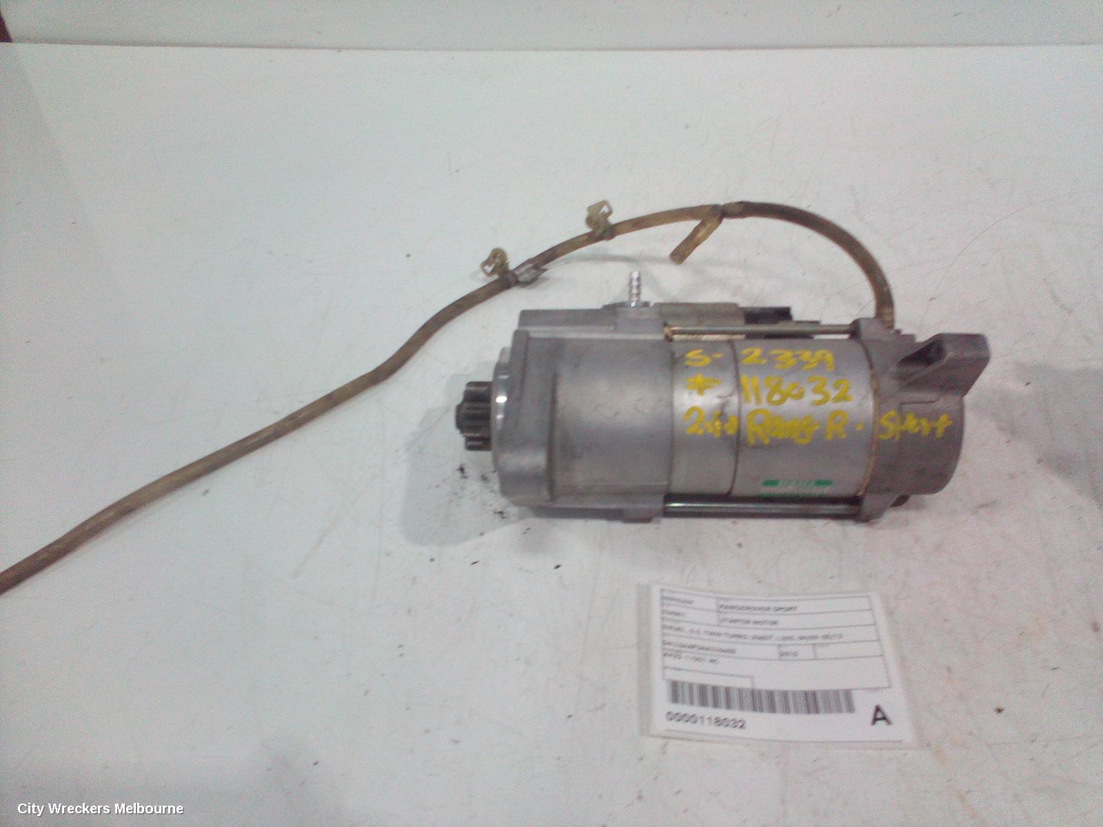 LAND ROVER RANGEROVER SPORT STARTER, DIESEL, 3.0, TWIN TURBO, 306DT, L320, 09/2009 - 05/2013