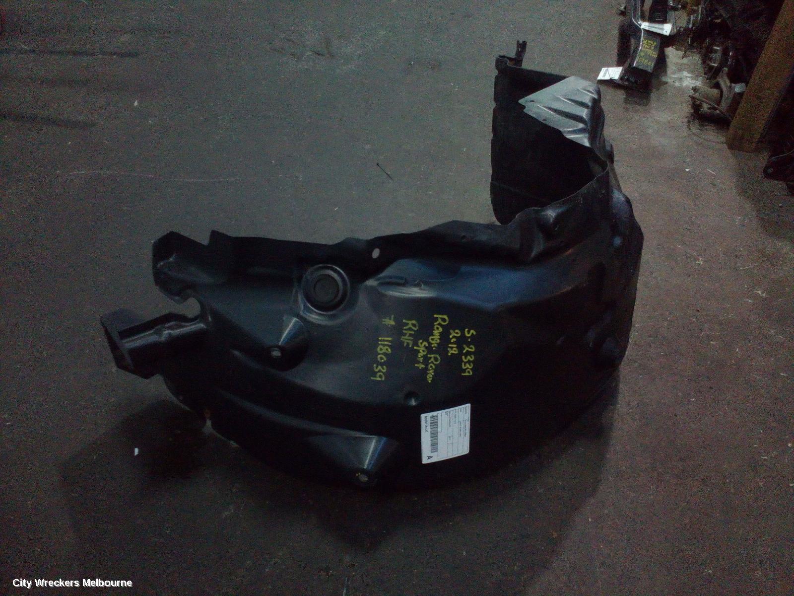 LAND ROVER RANGEROVER SPORT RIGHT GUARD LINER, L320, 08/2005 - 12/2013