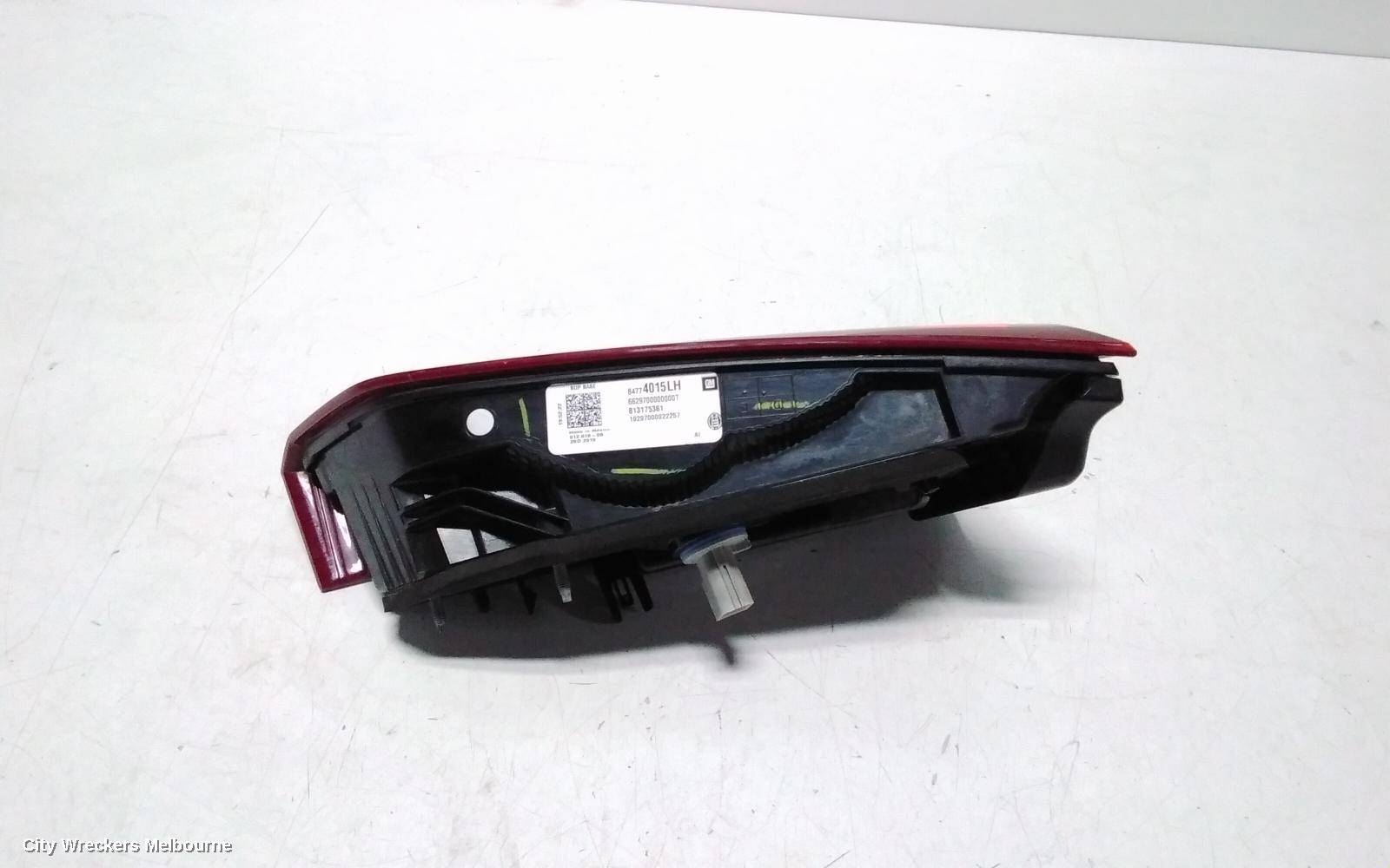 HOLDEN EQUINOX REAR GARNISH, TAILGATE LAMP (LH SIDE), STANDARD TYPE, EQ, 09/2017 - 12/2020