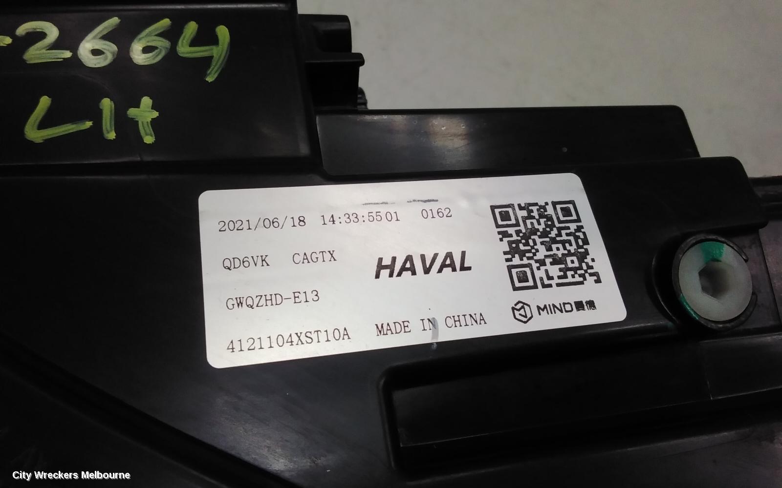 HAVAL JOLION LEFT HEADLAMP, A01, NON HYBRID, LED TYPE, 02/2021 ONWARDS