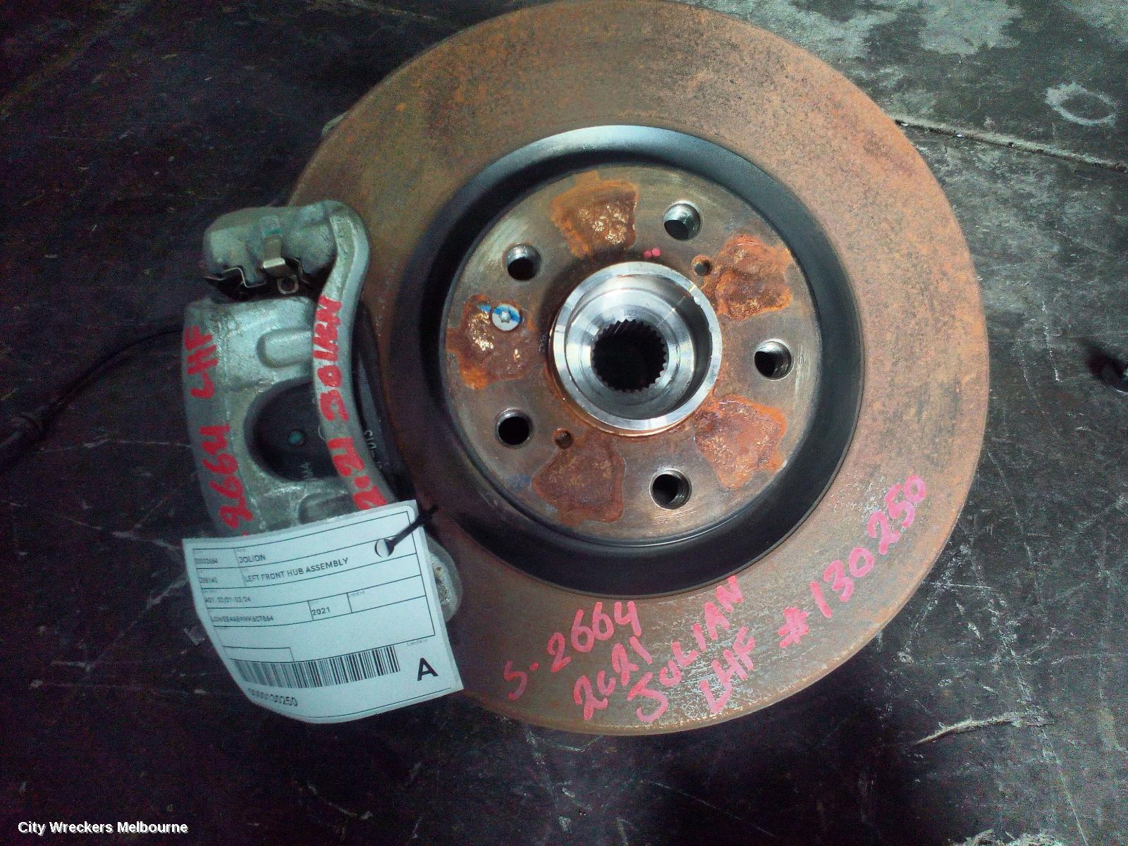 HAVAL JOLION LEFT FRONT HUB ASSEMBLY, A01, 02/2021 ONWARDS