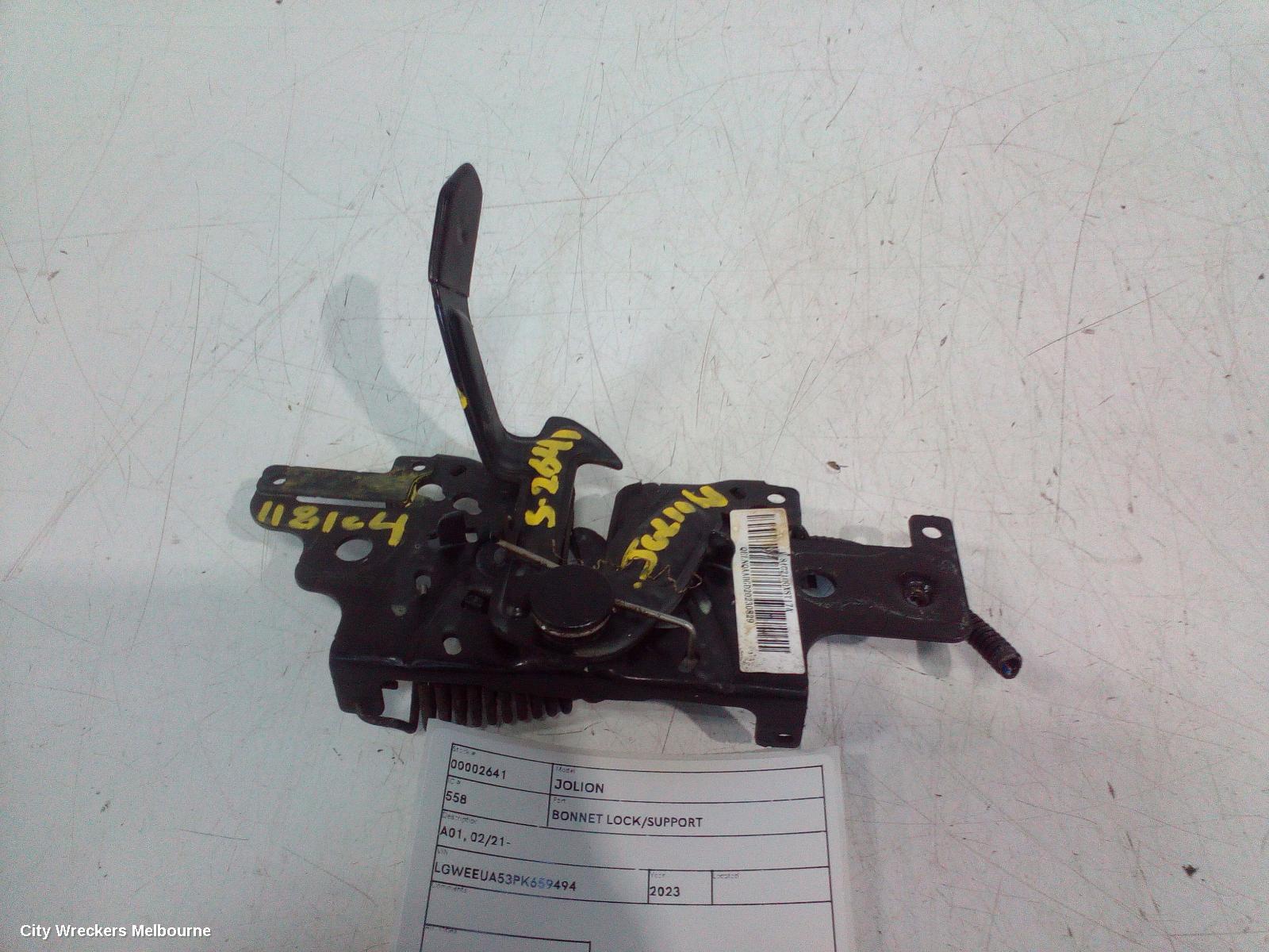 HAVAL JOLION BONNET LOCK/SUPPORT, A01, 02/2021 ONWARDS