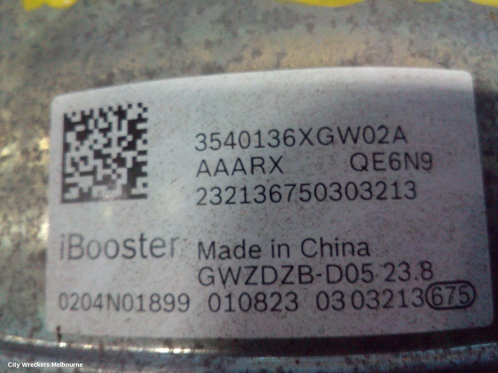HAVAL JOLION BRAKE BOOSTER, A01, 02/2021 ONWARDS