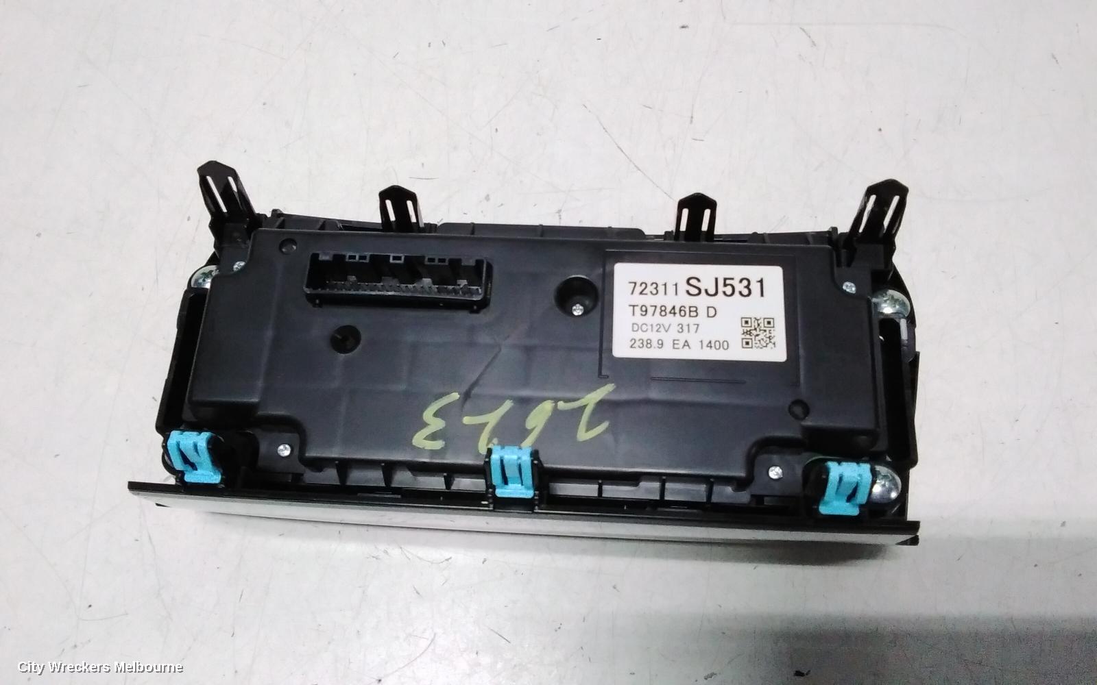 SUBARU FORESTER HEATER/AC CONTROLS, SK, DUAL ZONE CLIMATE CONTROL TYPE, 08/2018 - 11/2024